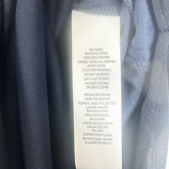 Alex Evenings Camille Cowl Neck Gown Size 6 NEW Navy Embellished Wedding Guest - Picture 10 of 10